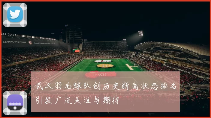 武汉羽毛球队创历史新高状态排名引发广泛关注与期待